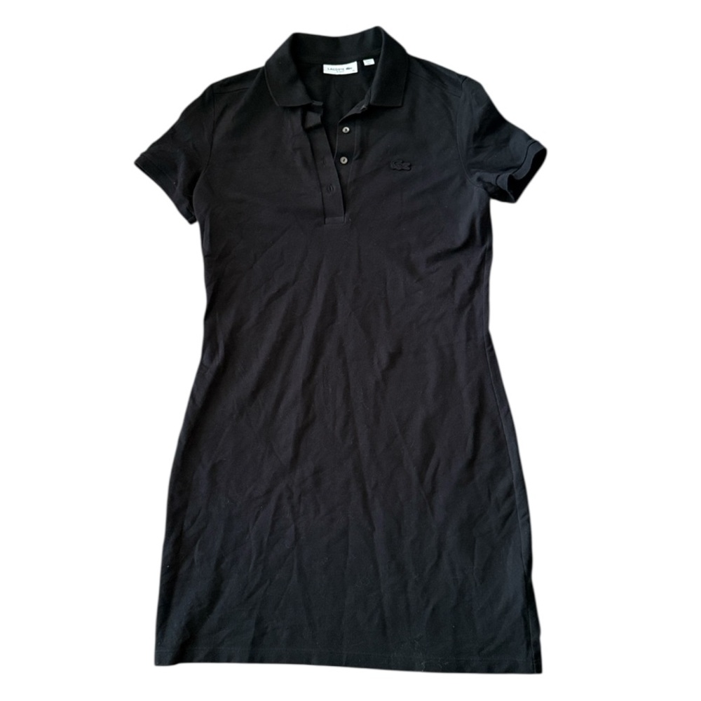 Lacoste Women's Slim Fit Stretch Mini Piqué Polo Dress Sz 38 - Picture 2 of 5